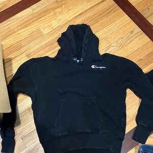 Champion Black Pullover Hoodie on